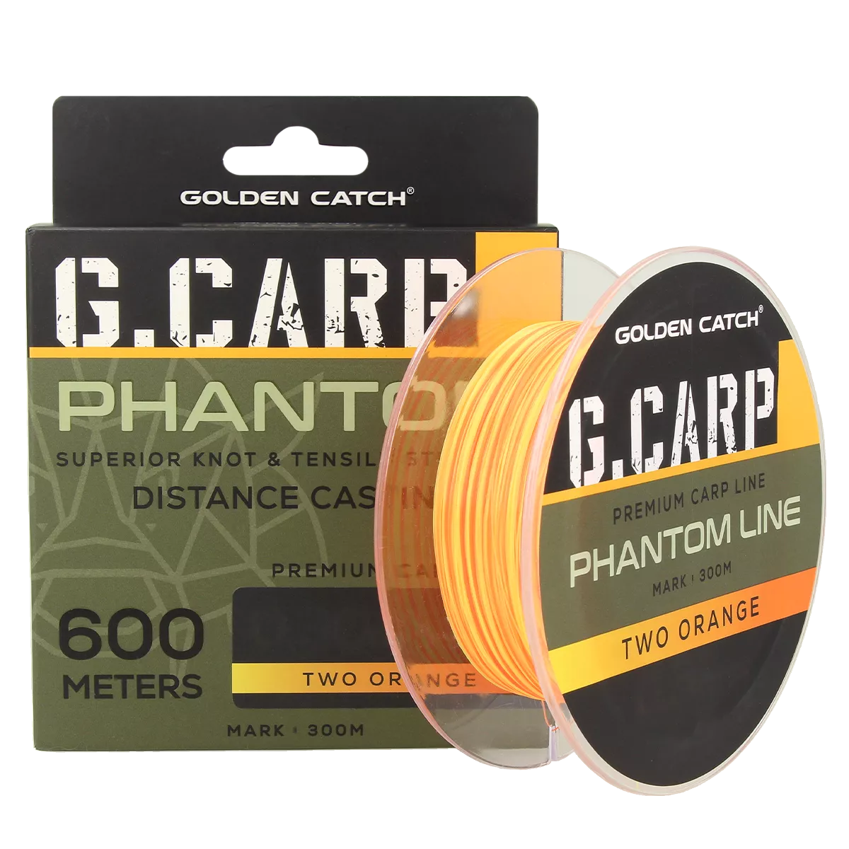 Волосінь GC G.Carp Phantom Line 600м Two Orange 0.32мм