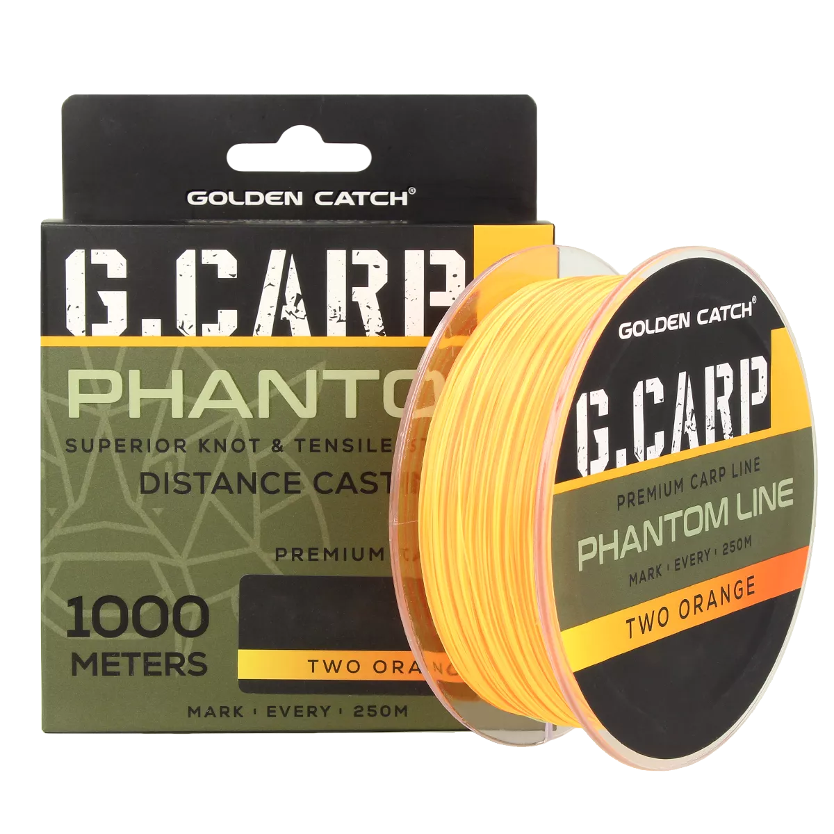 Волосінь GC G.Carp Phantom Line 1000м Two Orange 0.30мм