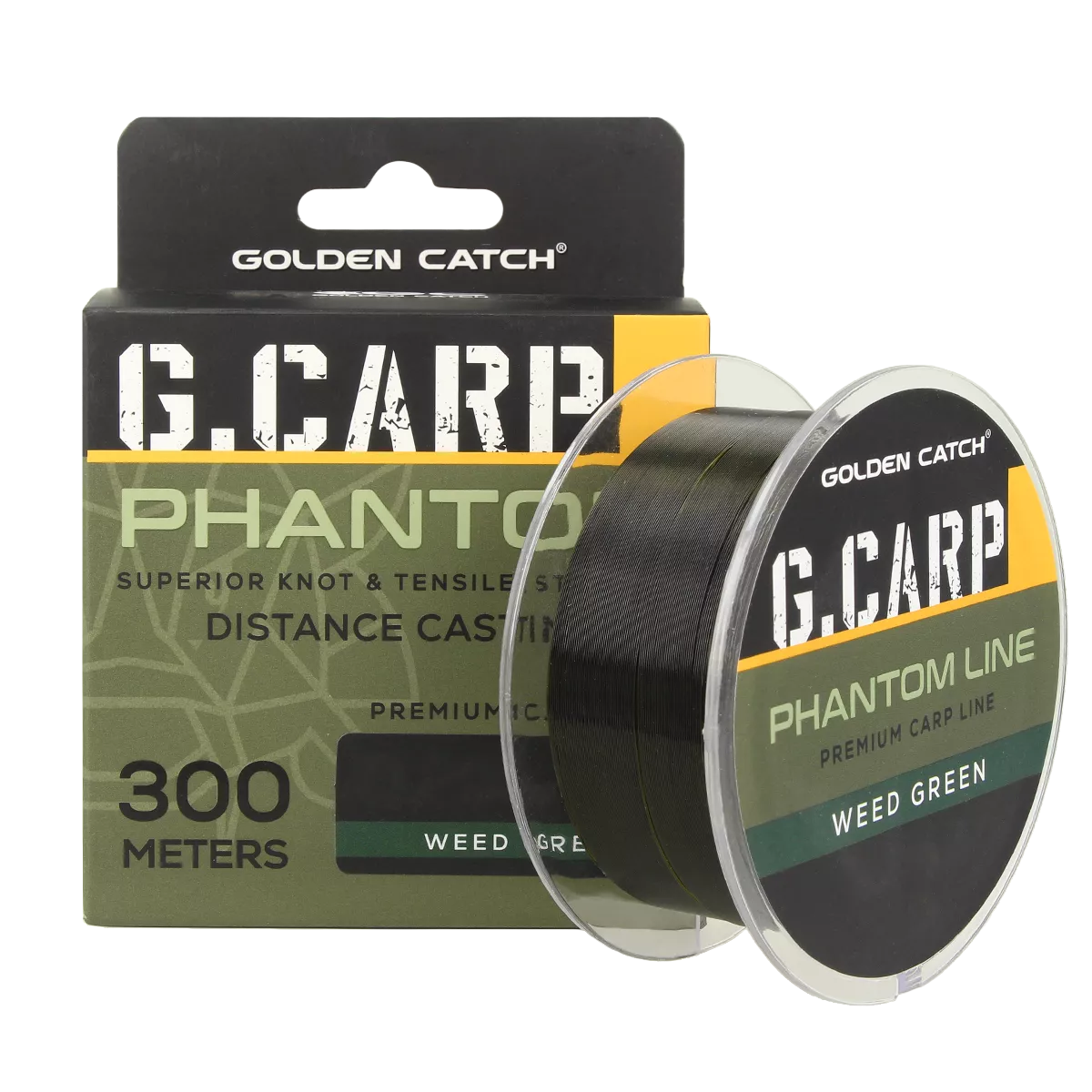 Леска GC G.Carp Phantom Line 300м Weed Green 0.26мм