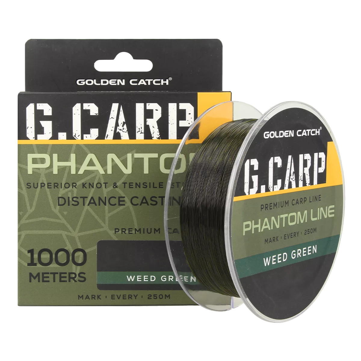 Волосінь GC G.Carp Phantom Line 1000м Weed Green 0.32мм