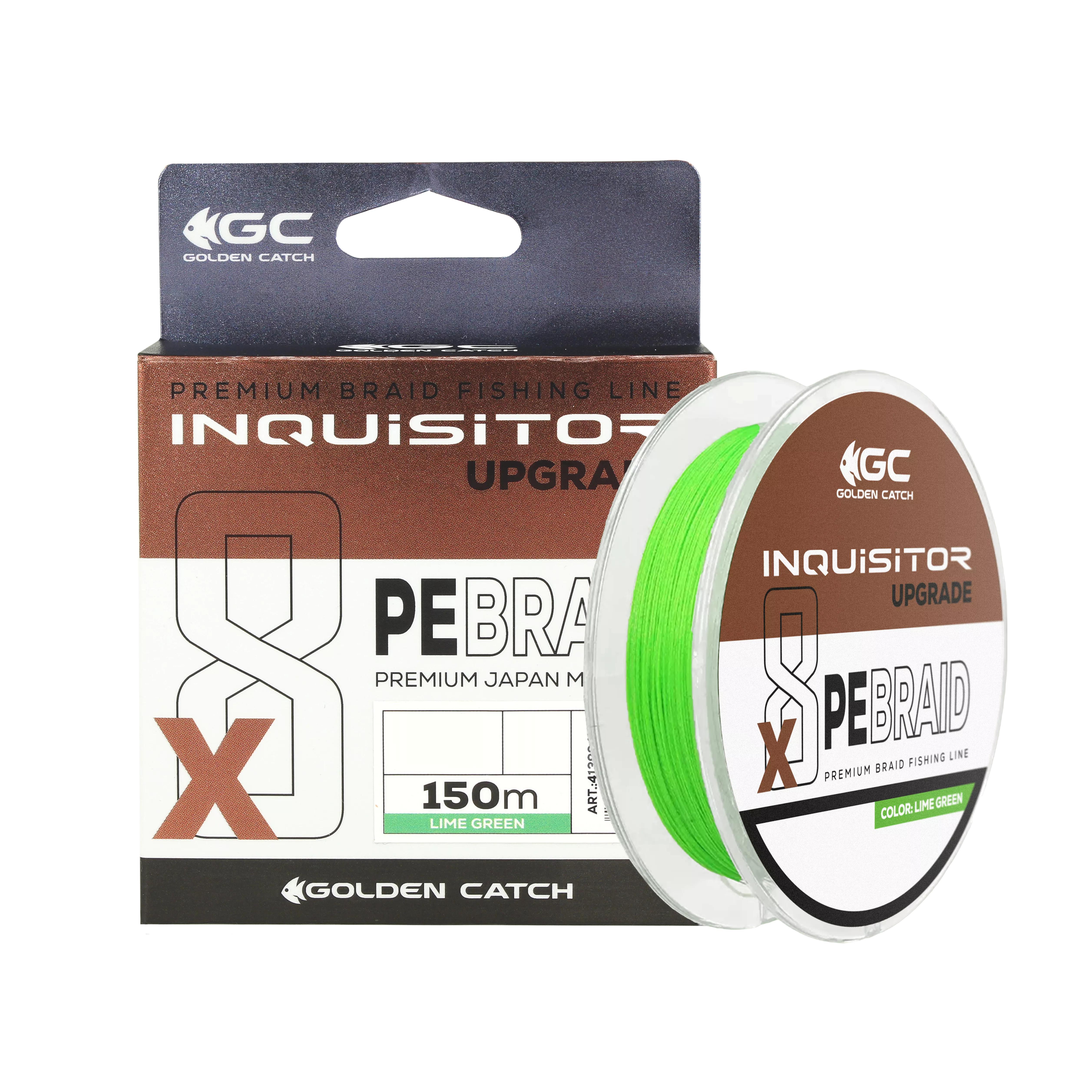 Шнур GC Inquisitor PE X8 Upgrade 150м #0.2 Lime Green