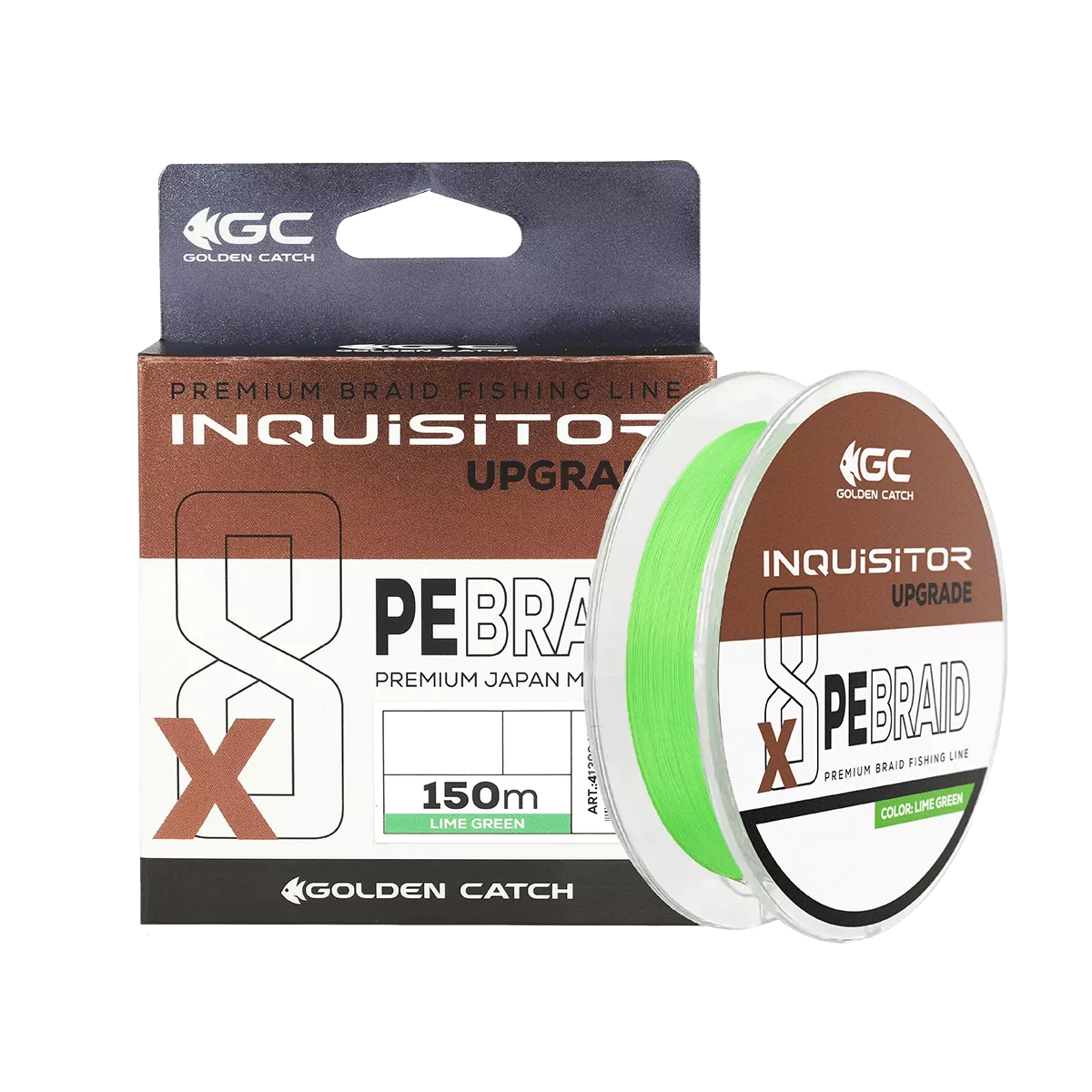 Шнур GC Inquisitor PE X8 Upgrade 150м #1.0 Lime Green