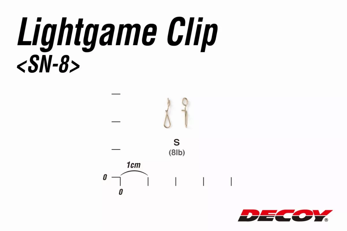 Застібка Decoy SN-8 Light Game Clip S (15шт) - Фото №2