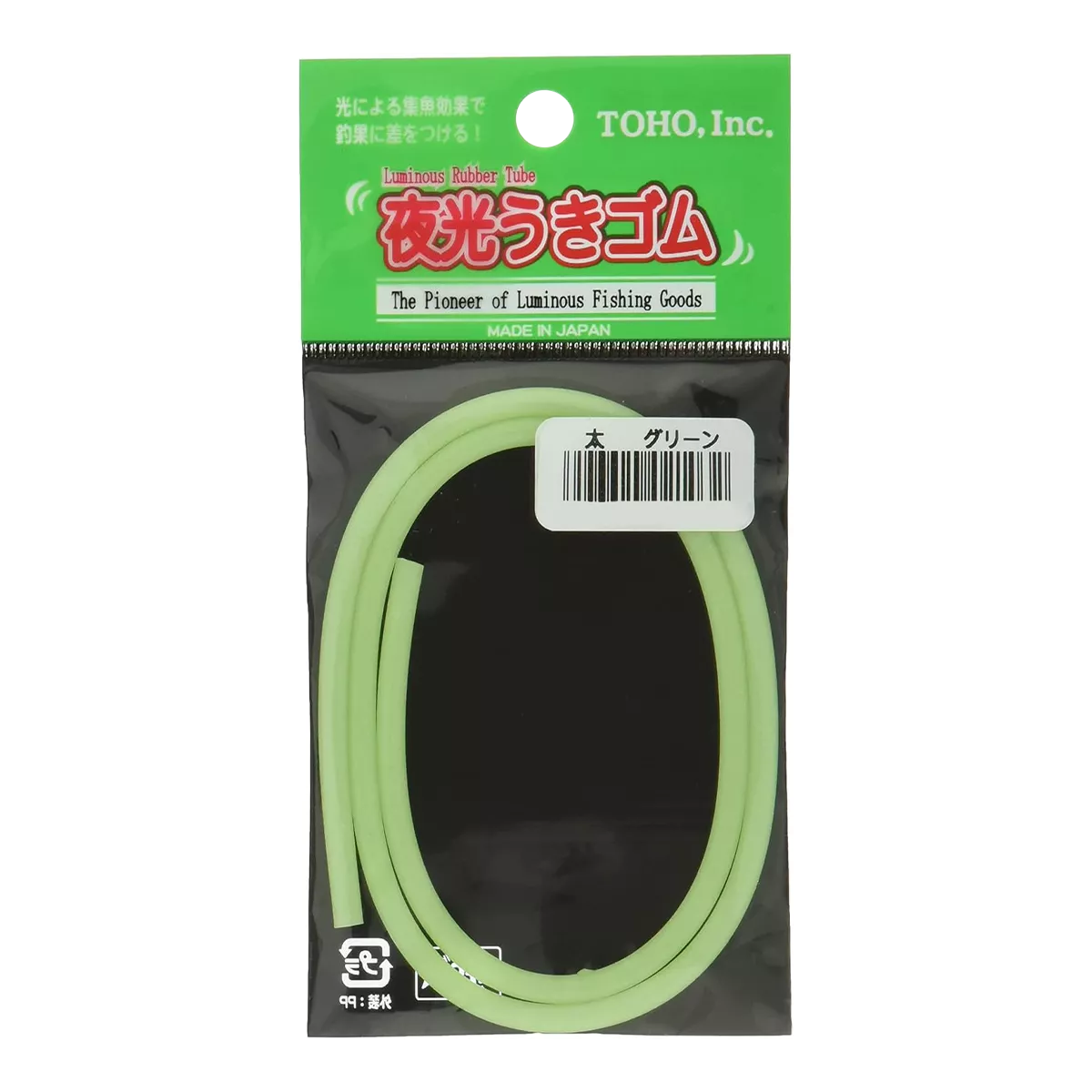 Трубка Toho Luminous Float Rubber Green