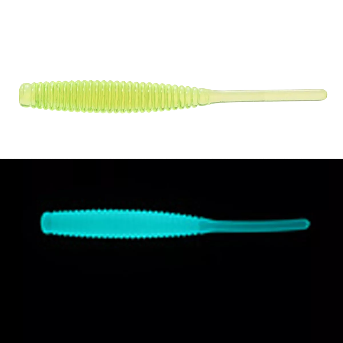 Силікон Daiwa Gekkabijin Beam Stick 1.5" (10шт)Fluo Green Tea