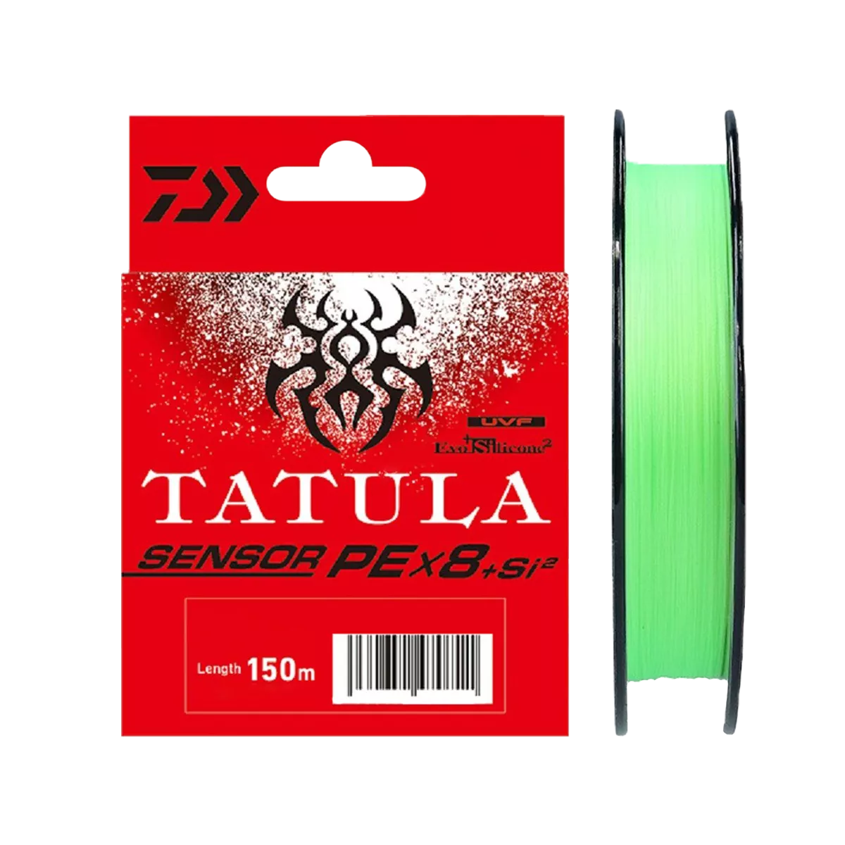 Шнур Daiwa UVF Tatula Sensor PE X8 + Si2 150м #0.4 Lime Green