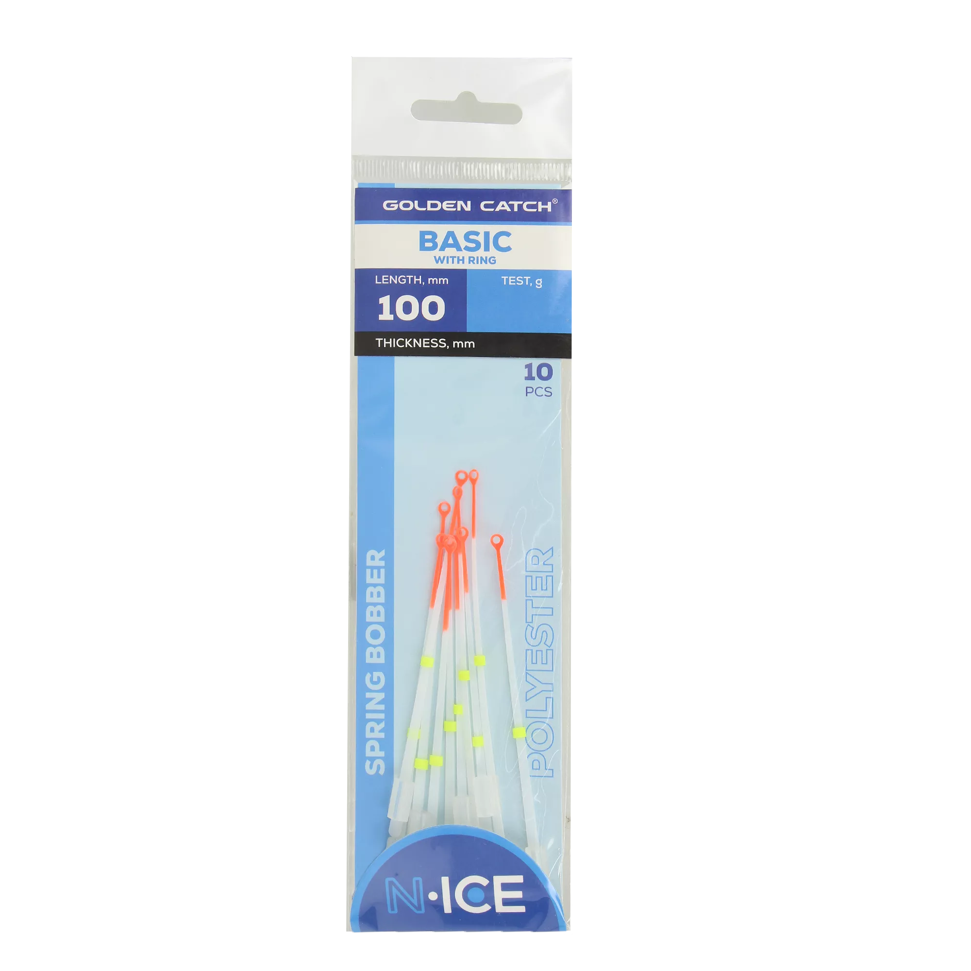 Кивок лавсановий GC N-Ice Spring Bobber Basic with Ring 100мм - Фото №2