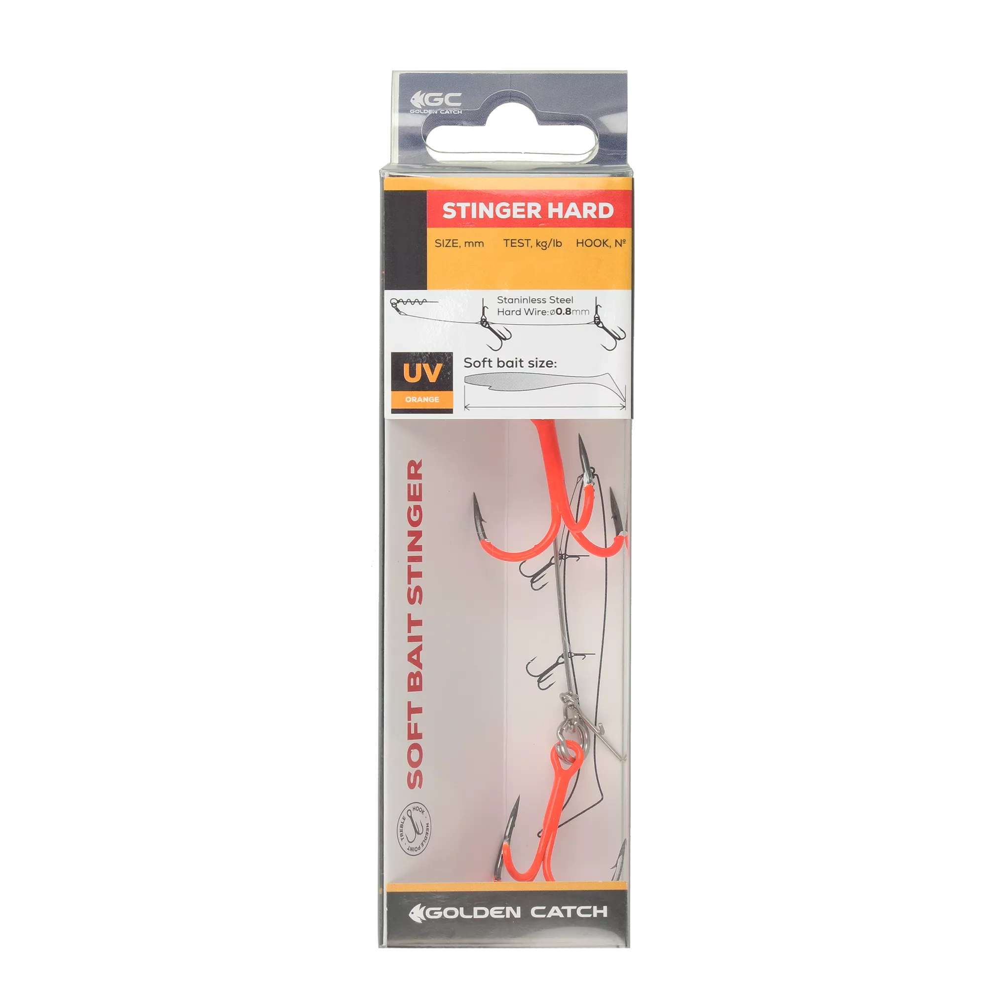 Оснащення для силікону GC Stinger Hard BKK Spear-21 UV Orange - Фото №2