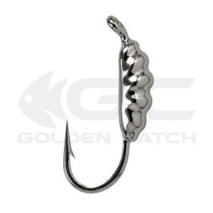 Мормышка вольфрамовая GC N-Ice Опарыш 1.8мм 0.1г Black Nickel (5шт)