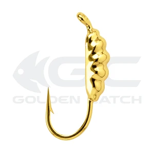 Мормышка вольфрамовая GC N-Ice Опарыш 1.8мм 0.1г Gold (5шт)