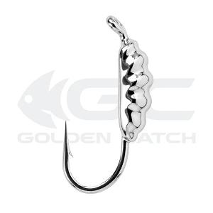 Мормышка вольфрамовая GC N-Ice Опарыш 1.8мм 0.1г Silver (5шт)
