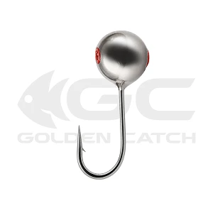Мормышка вольфрамовая GC N-Ice Шар с отверстием 3.0мм 0.25г Black Nickel (5шт)