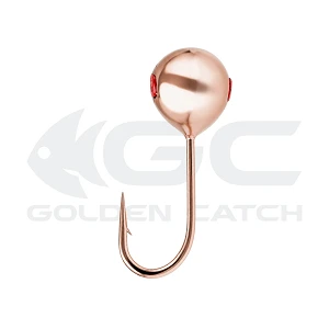 Мормышка вольфрамовая GC N-Ice Шар с отверстием 4.0мм 0.61г Copper (5шт)