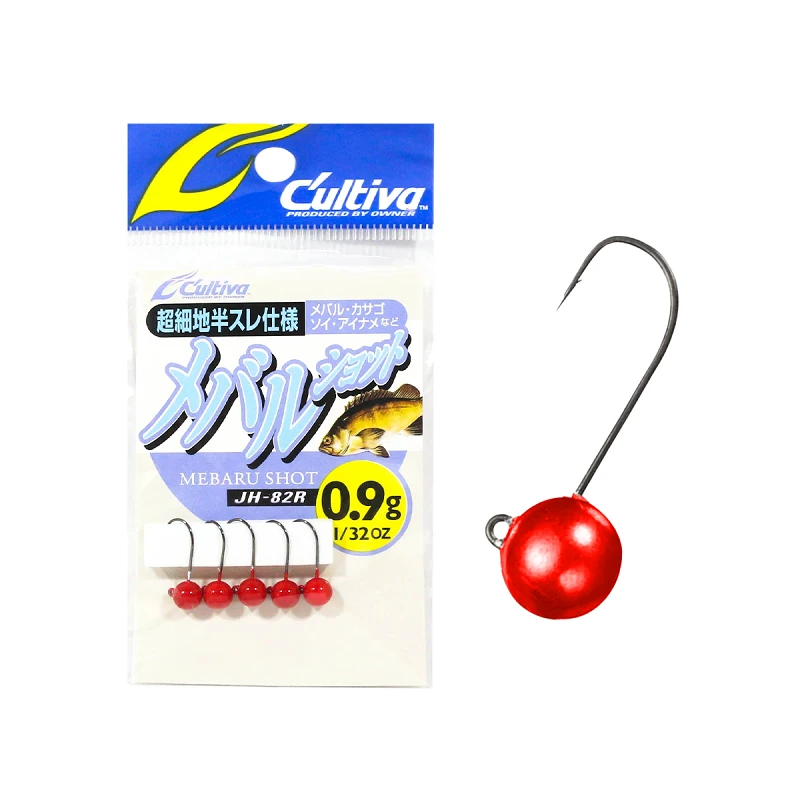 Джиг-голівка Owner Mebaru Shot JH-82R 0.9г(5шт)Red
