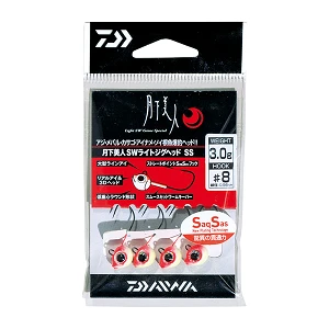 Джиг-головка Daiwa Gekkabijin SWL SS Red Glow №6 2.5г(4шт)
