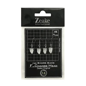 Джиг-головка Zeake F-Change Head 1.5г №8 (4шт)