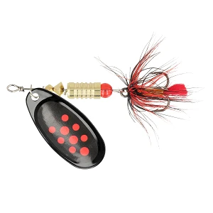 Блесна ZEOX Dominator №3 6г 010 Black/Red Dot