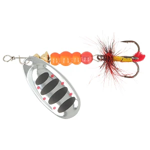 Блесна ZEOX Dominator №4 9г 008 Silver/Black Dot