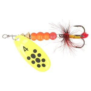 Блесна ZEOX Dominator №4 9г 012 Fluo/Black Dot