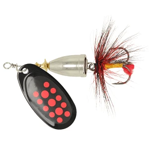 Блесна ZEOX Furor №3 6г 010 Black/Red Dot