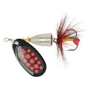 Блесна ZEOX Furor №4 11г 010 Black/Red Dot