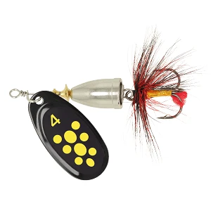 Блесна ZEOX Furor №4 11г 011 Black/Yellow Dot