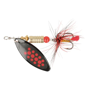 Блесна ZEOX Reactive Long №2 6г 010 Black/Red Dot