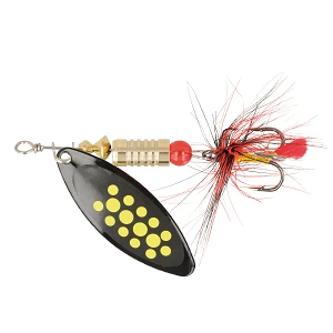 Блесна ZEOX Reactive Long №2 6г 011 Black/Yellow Dot
