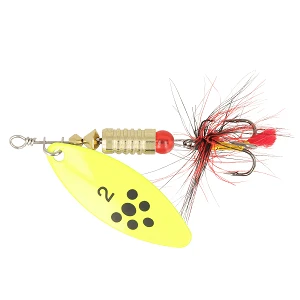 Блесна ZEOX Reactive Long №2 6г 012 Fluo/Black Dot
