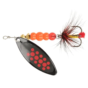 Блесна ZEOX Reactive Long №3 10г 010 Black/Red Dot