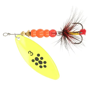 Блесна ZEOX Reactive Long №3 10г 012 Fluo/Black Dot