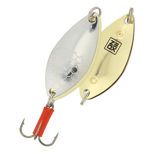 Блешня ZEOX Perch Twin 20г 001 Silver/Gold