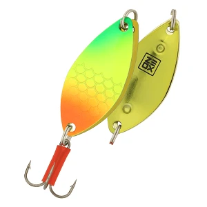 Блешня ZEOX Perch Twin 20г 014 Fluo Tiger/Gold
