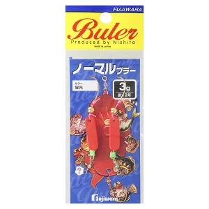 Блесна Fujiwara Normal Buler 3г Fluorescent Red (2шт)
