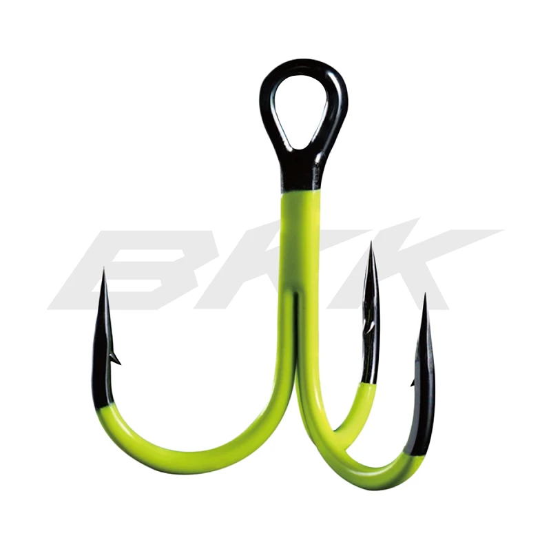 Гачок потрійний BKK Treble Spear-21 UVC Chartreuse №2 (5шт)