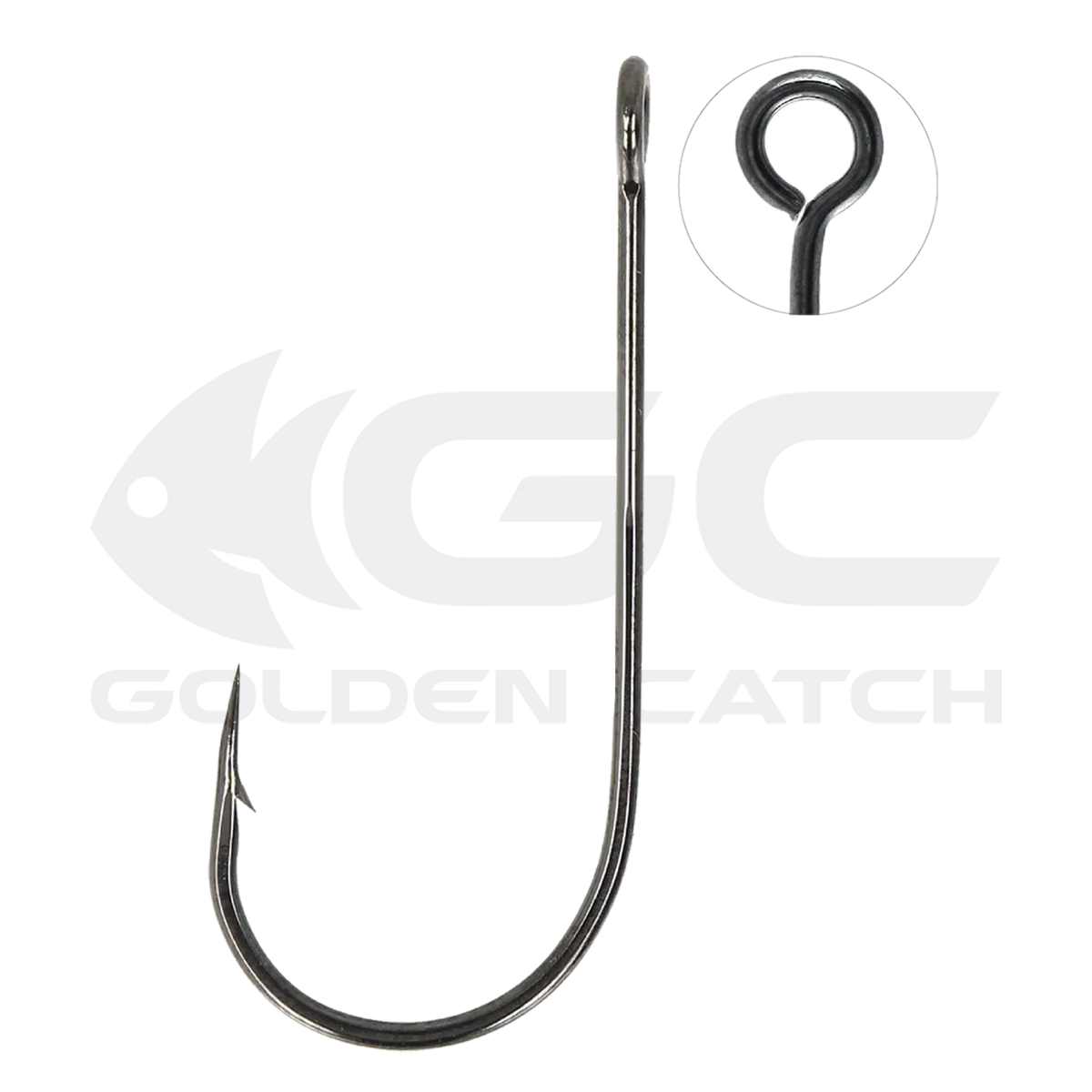 Golden Catch Hook Single Worm 1234BN №1/0(5pcs)