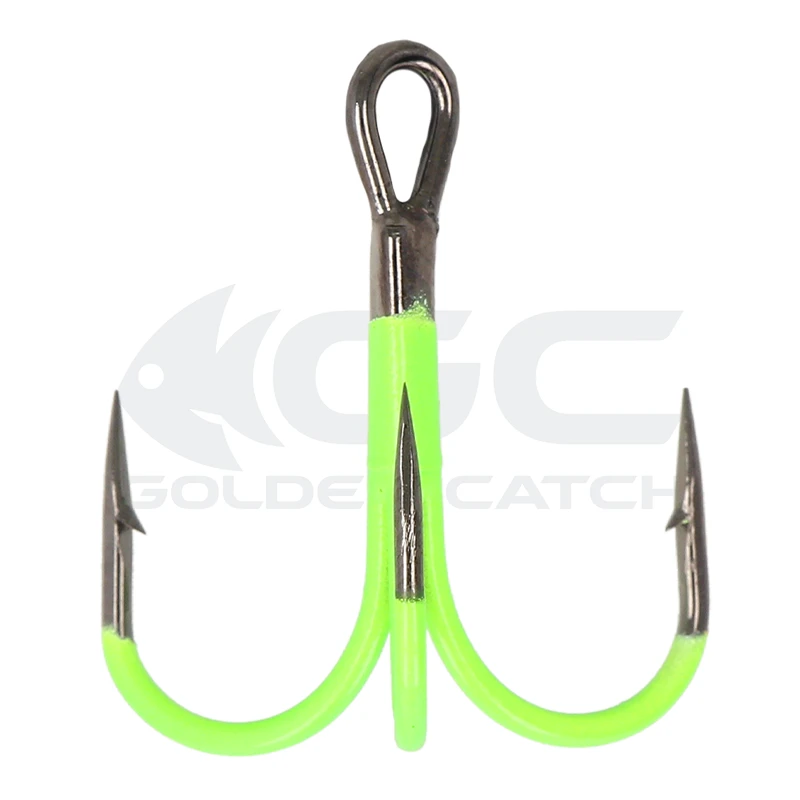 Гачок потрійний GC Treble 3036BN UV Green №4 (20шт) (технічна упаковка)