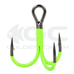Крючок тройной GC Armor Needle TS Medium UV Green №12 (5шт)