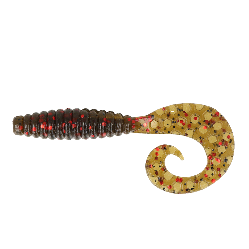 ZEOX Silicone Baits Comma Grub 2.4"(10pcs)001 BRF