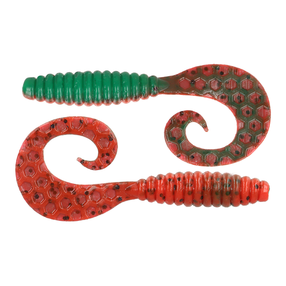 ZEOX Silicone Baits Comma Grub 2.4"(10pcs)204 GRPP