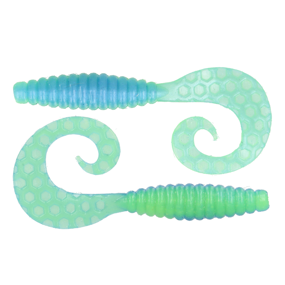 ZEOX Silicone Baits Comma Grub 3.4"(7pcs)205 IAG