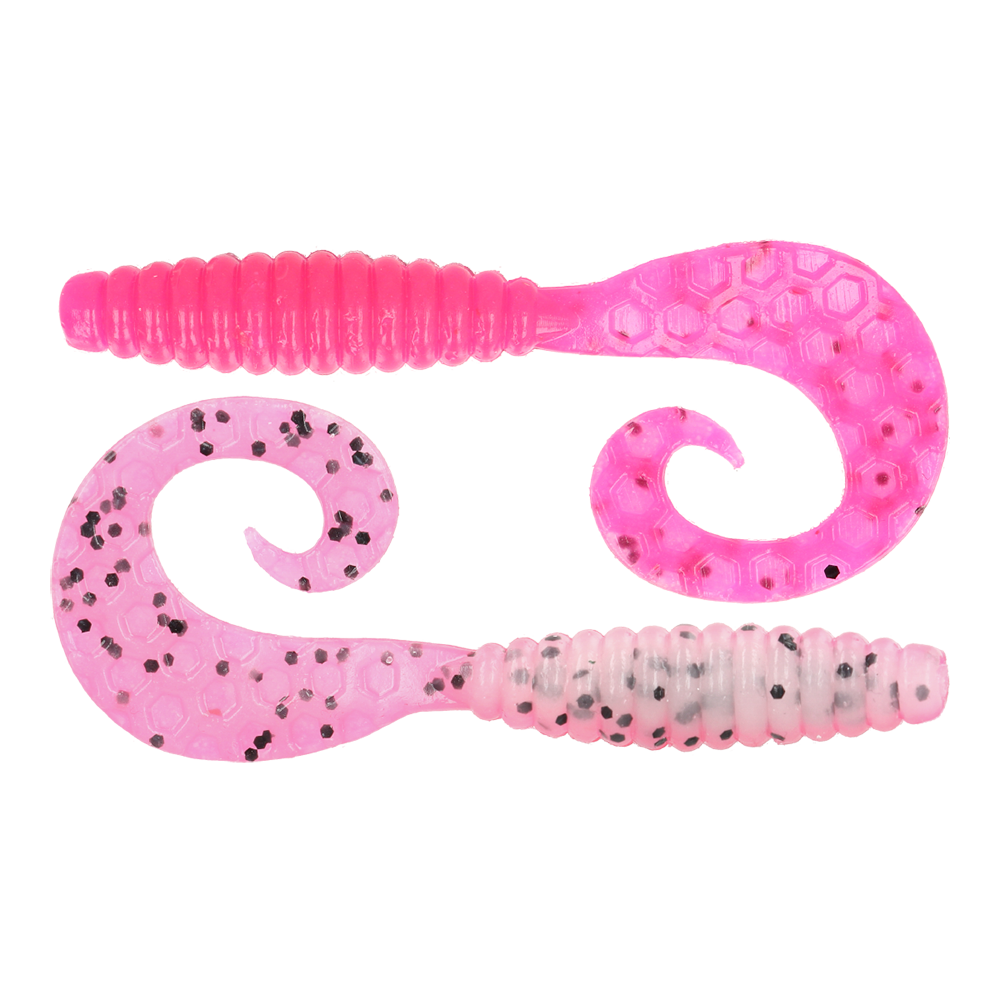 ZEOX Silicone Baits Comma Grub 3.4"(7pcs)206 DF