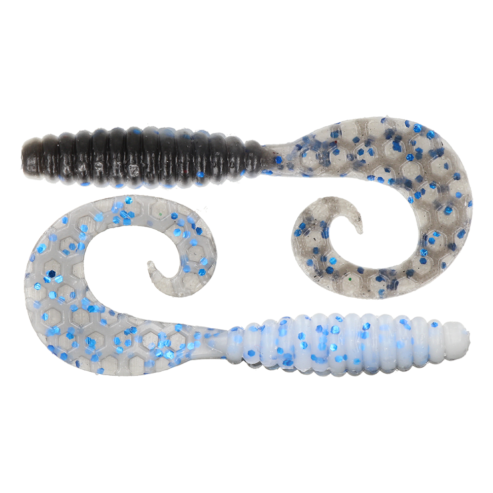 ZEOX Silicone Baits Comma Grub 3.4"(7pcs)207 WNBF