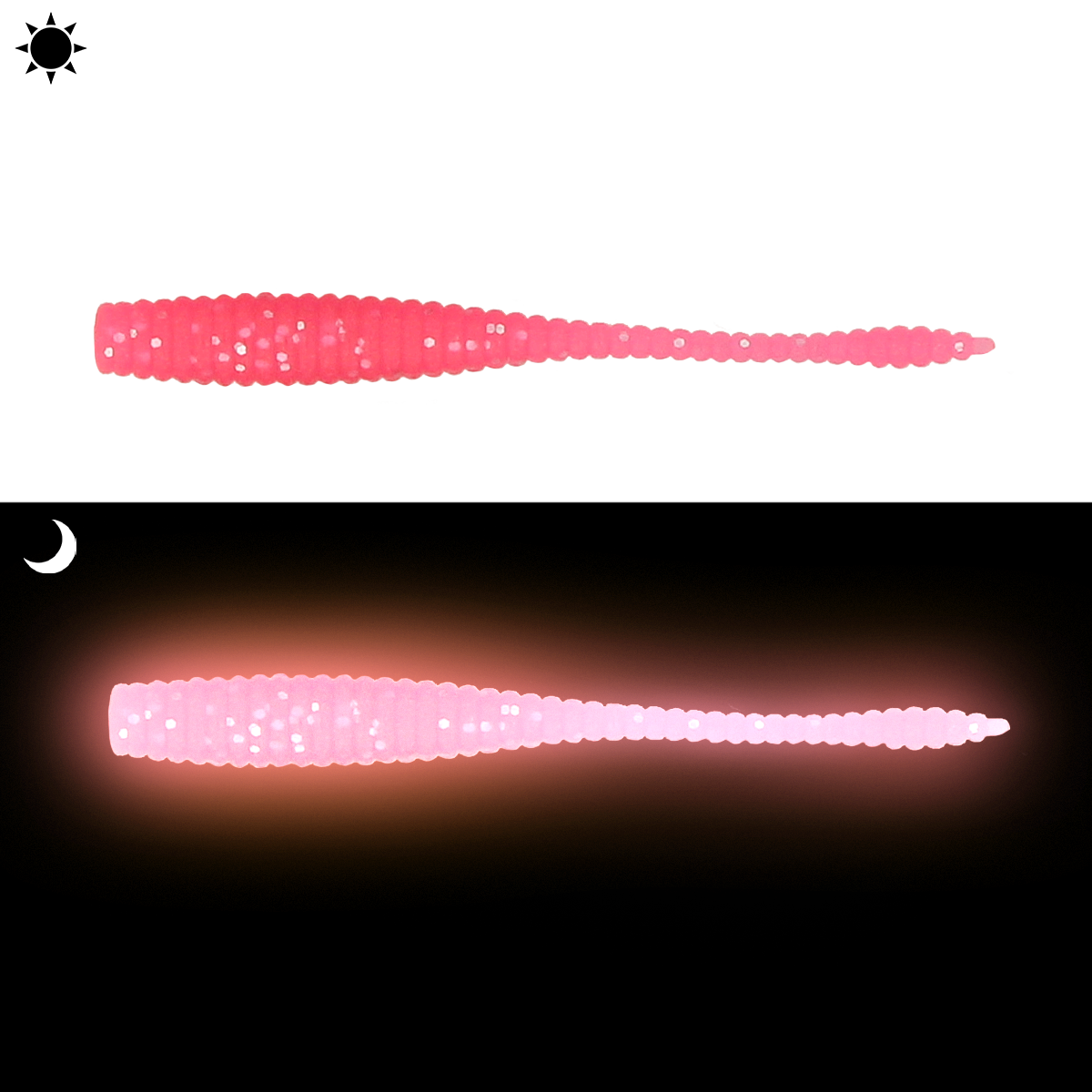 ZEOX Silicone Baits Pixie Tail 1.7"(10pcs)103 GPSF