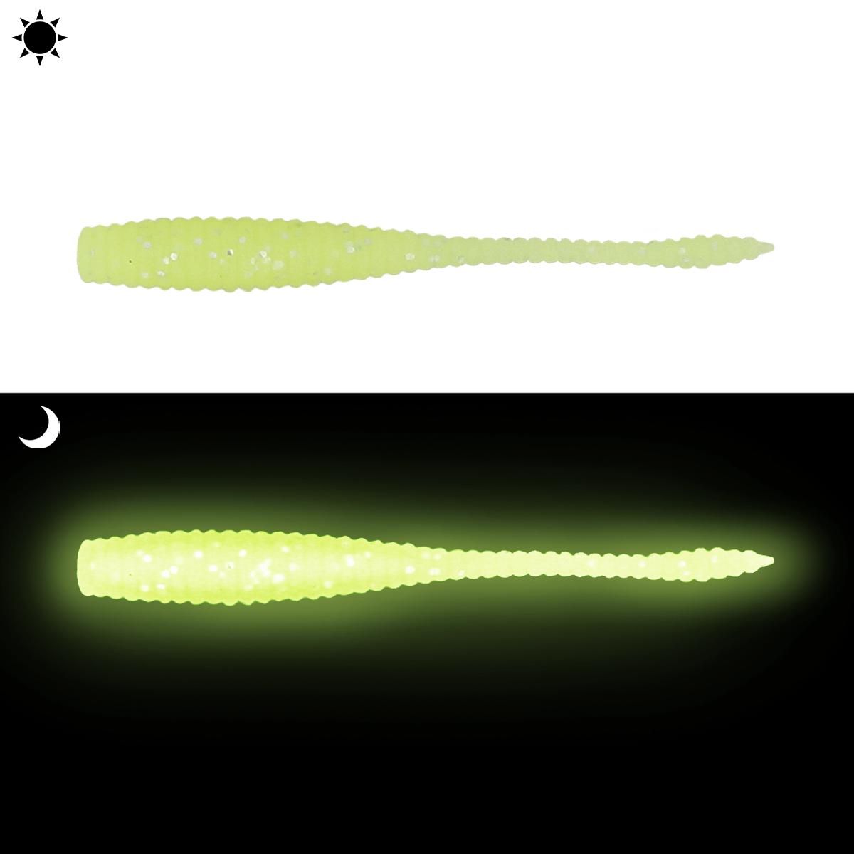 ZEOX Silicone Baits Pixie Tail 1.7"(10pcs)105 GCSF