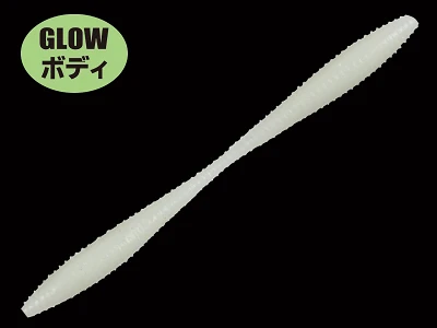 Силикон Gan Craft Aji Bakusui 2.4" (8шт) 01 Glow Shirasu