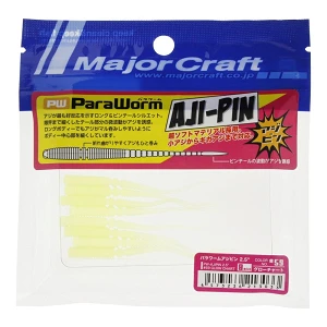Силикон Major Craft Para Worm Aji-Pin 2.5" (8шт) Glow Chart