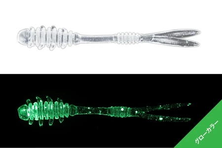 Силикон Jackall Amiami 2.3" (8шт) Clear Glow Crush