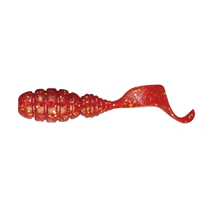 Силикон Jackall Good Meal Grub 1.5" (8шт) Red Gold Flake