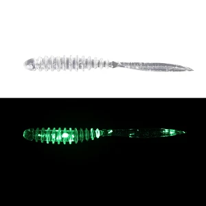 Силикон Jackall Peke Ring 2"(10шт) Clear Glow Crash